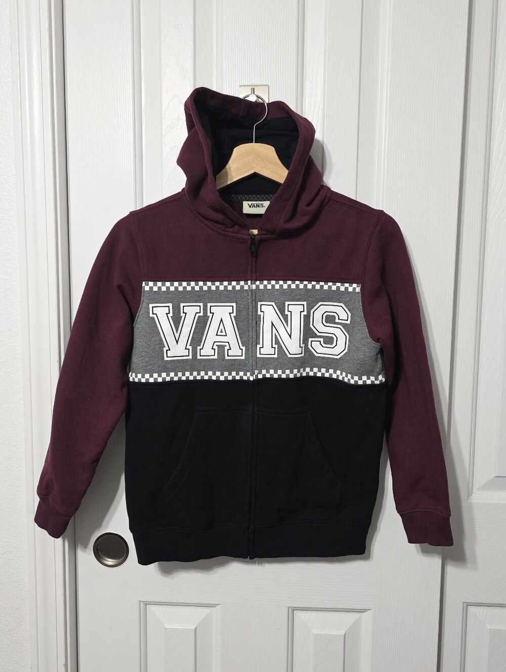 Boys Vans Zip Up Hoodie, Small